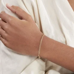 Bracelet Or Jaune Capucin Maille Marine