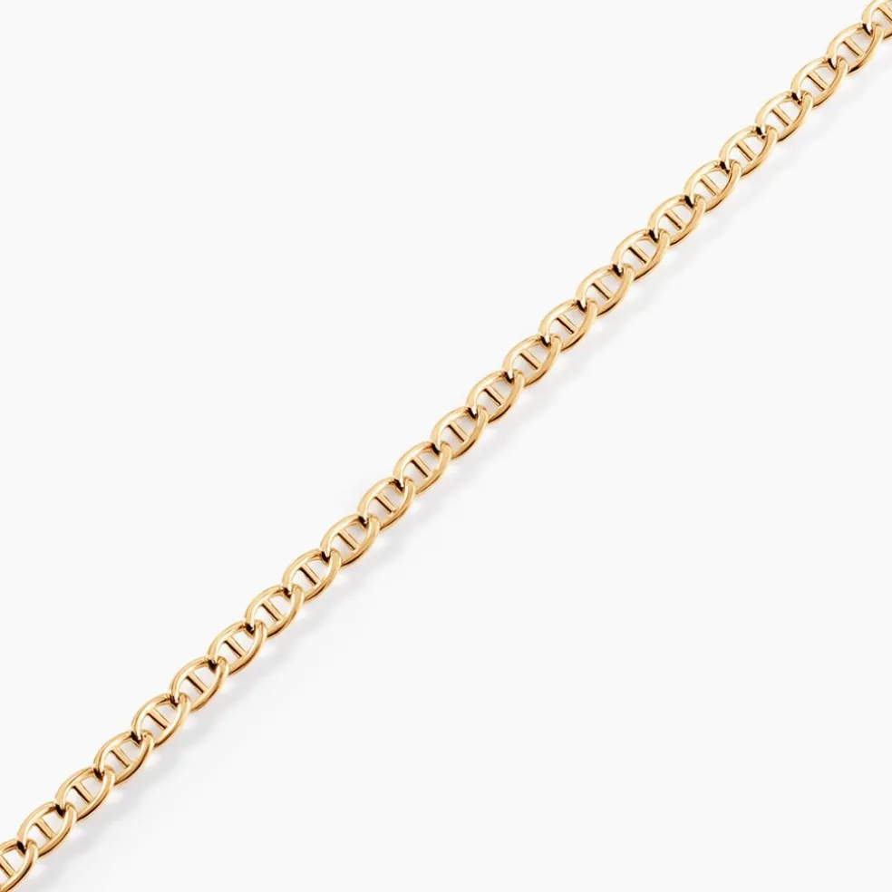 Bracelet Or Jaune Capucin Maille Marine