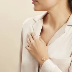 Bracelet Or Jaune Derry Oxyde De Zirconium