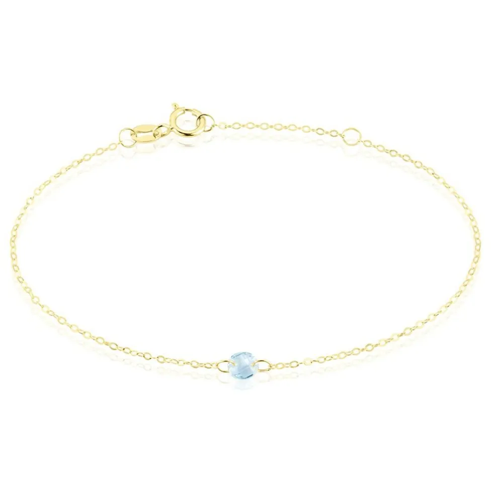 Bracelet Or Jaune Emilee Oxyde De Zirconium