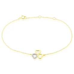 Bracelet Or Jaune Helisende Diamants