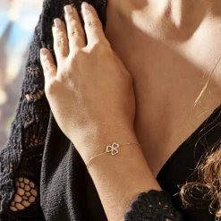 Bracelet Or Jaune Helisende Diamants