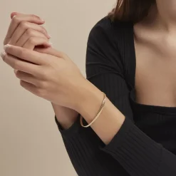 Bracelet Or Jaune Izel Maille Anglaise