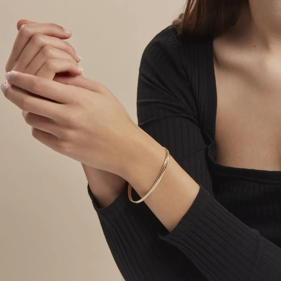 Bracelet Or Jaune Izel Maille Anglaise