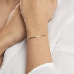 Bracelet Or Jaune Izel Maille Anglaise