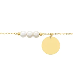 Bracelet Or Jaune Loreto Perles De Culture