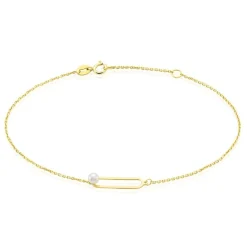 Bracelet Or Jaune Lucasta Perle De Culture