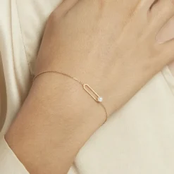 Bracelet Or Jaune Lucasta Perle De Culture