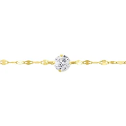 Bracelet Or Jaune Luminae Oxyde De Zirconium