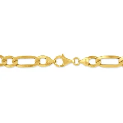Bracelet Or Jaune Maille Alternée