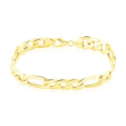 Bracelet Or Jaune Maille Alternée