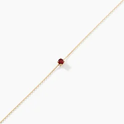 Bracelet Or Jaune Onora Rubis