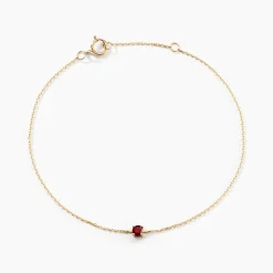 Bracelet Or Jaune Onora Rubis