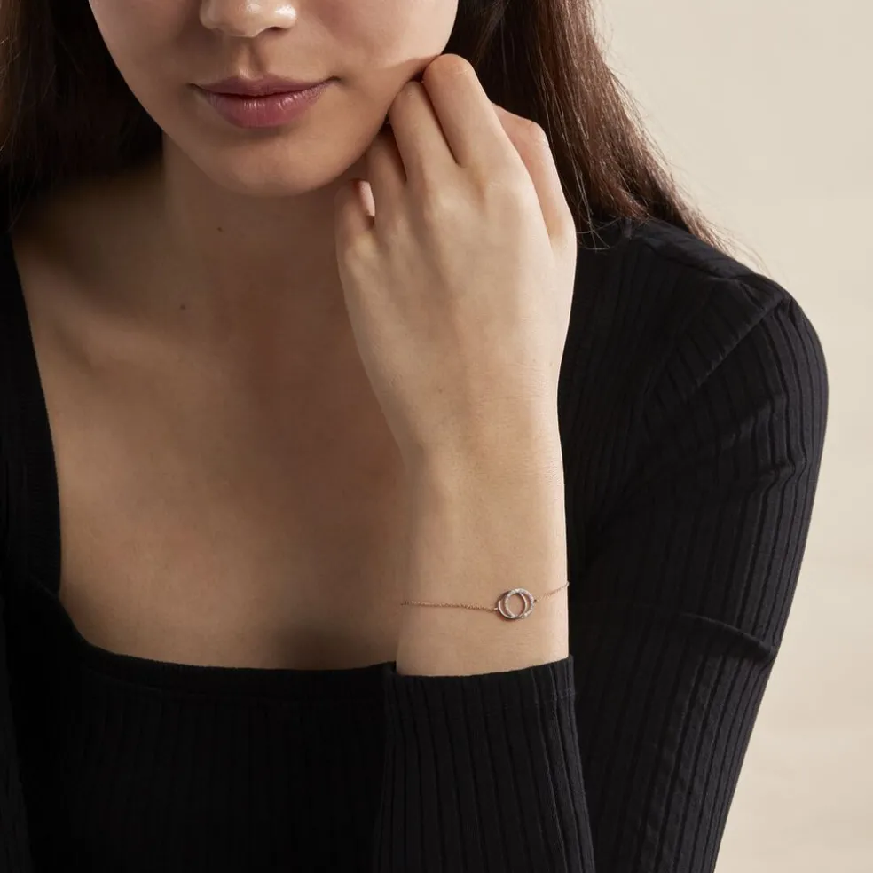 Bracelet Or Rose Tresha Diamants