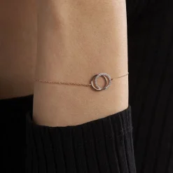 Bracelet Or Rose Tresha Diamants