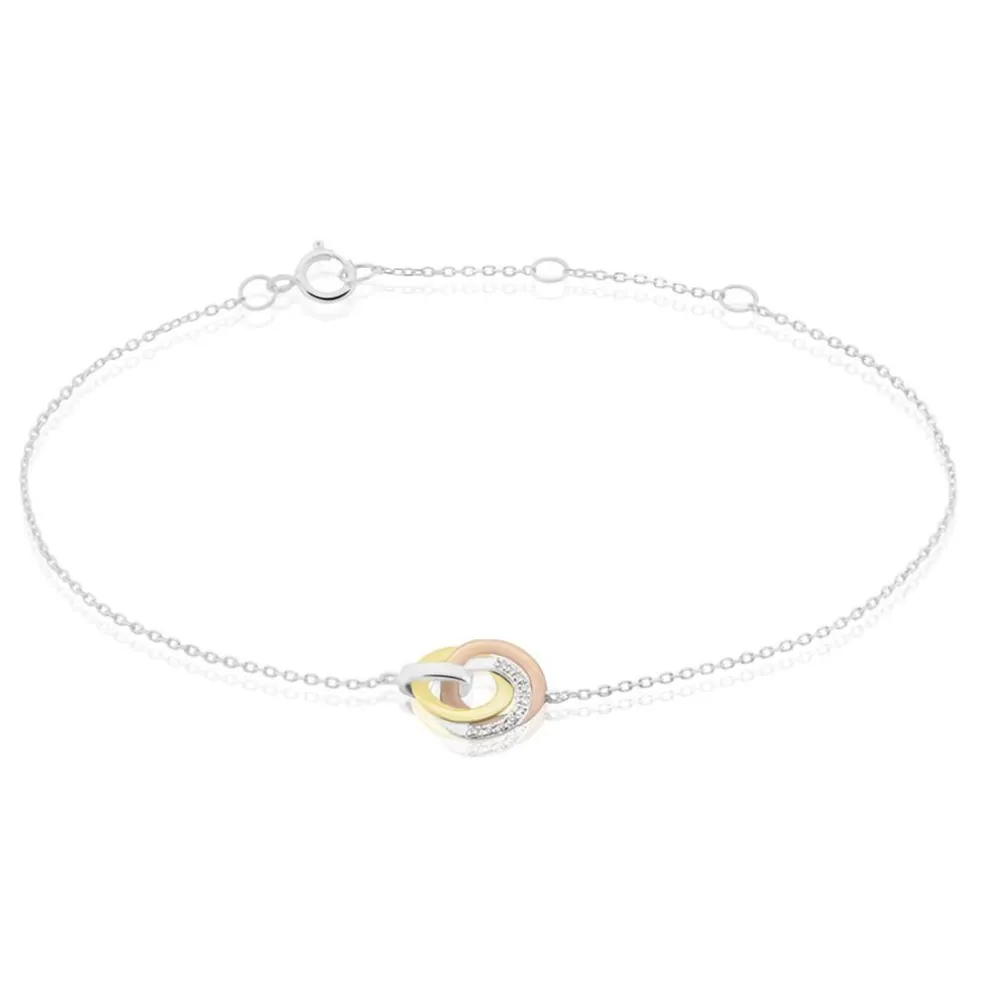 Bracelet Or Tricolore Vanadissa Diamants