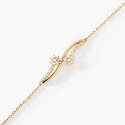 Bracelet Orion Or Jaune Oxyde De Zirconium