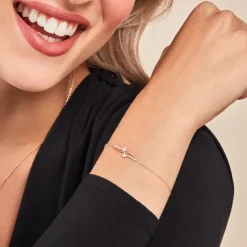 Bracelet Orion Or Jaune Oxyde De Zirconium