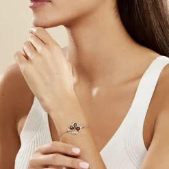 Bracelet Oviya Argent Blanc Ambre