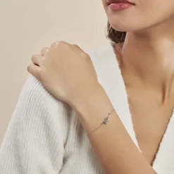 Bracelet Oya Argent Blanc Oxyde De Zirconium