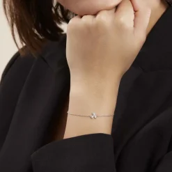 Bracelet Paesie Argent Blanc Oxyde De Zirconium