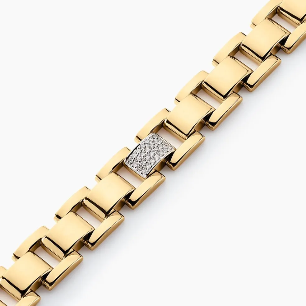 Bracelet Panther Or Jaune Diamant