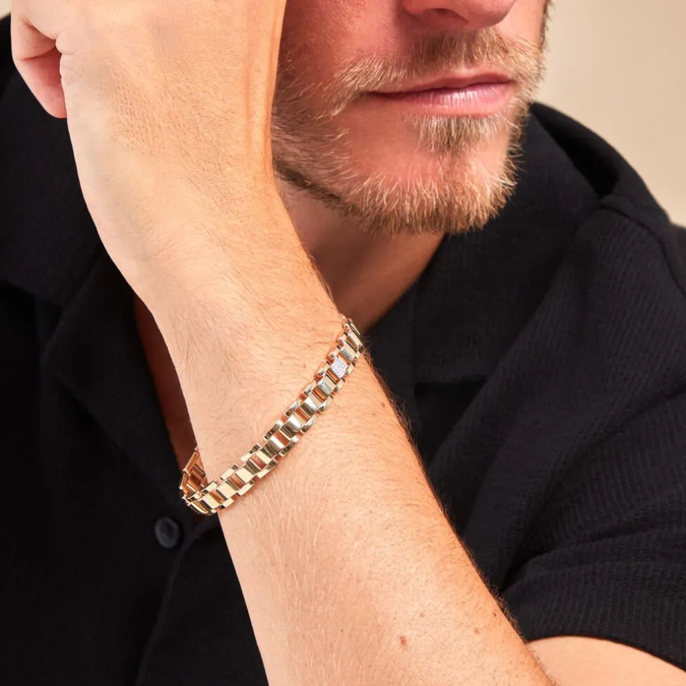 Bracelet Panther Or Jaune Diamant