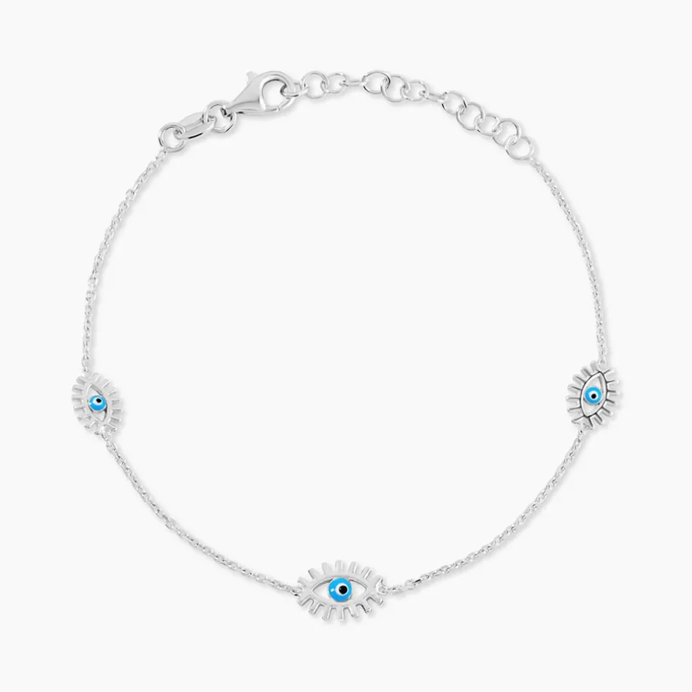 Bracelet Parad'eyes Argent Blanc