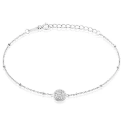 Bracelet Pascalin Argent Blanc Oxyde De Zirconium