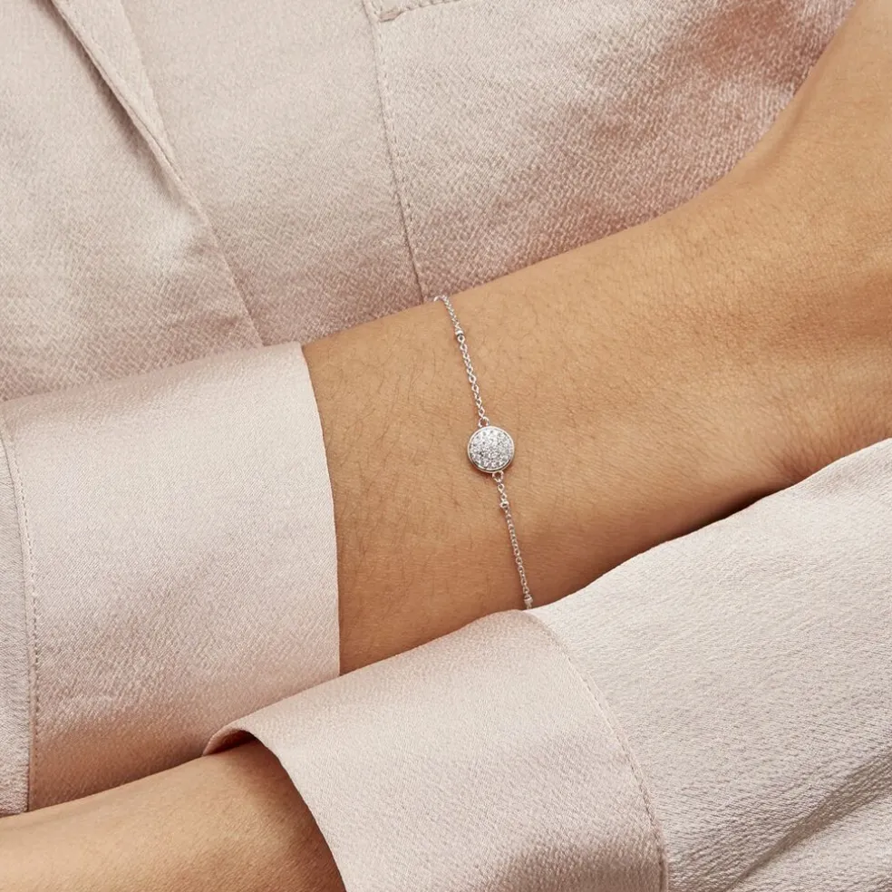 Bracelet Pascalin Argent Blanc Oxyde De Zirconium