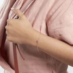 Bracelet Pavel Argent Rose Oxyde De Zirconium