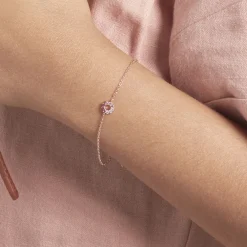 Bracelet Pavel Argent Rose Oxyde De Zirconium