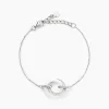 Bracelet Peer Argent Blanc Oxyde De Zirconium