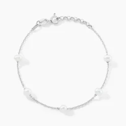 Bracelet Perlita Argent Blanc Perle De Culture