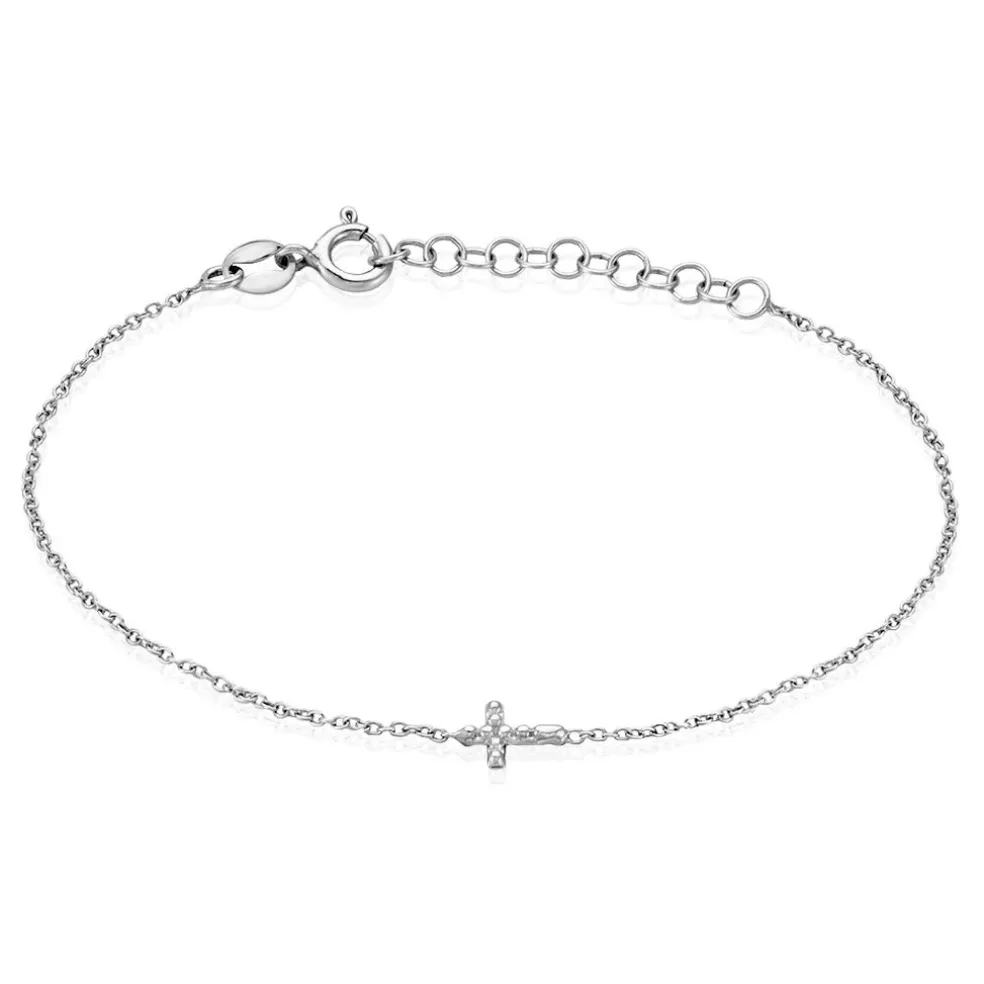 Bracelet Peyton Argent Blanc