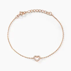 Bracelet Phanie Argent Rose Oxyde De Zirconium
