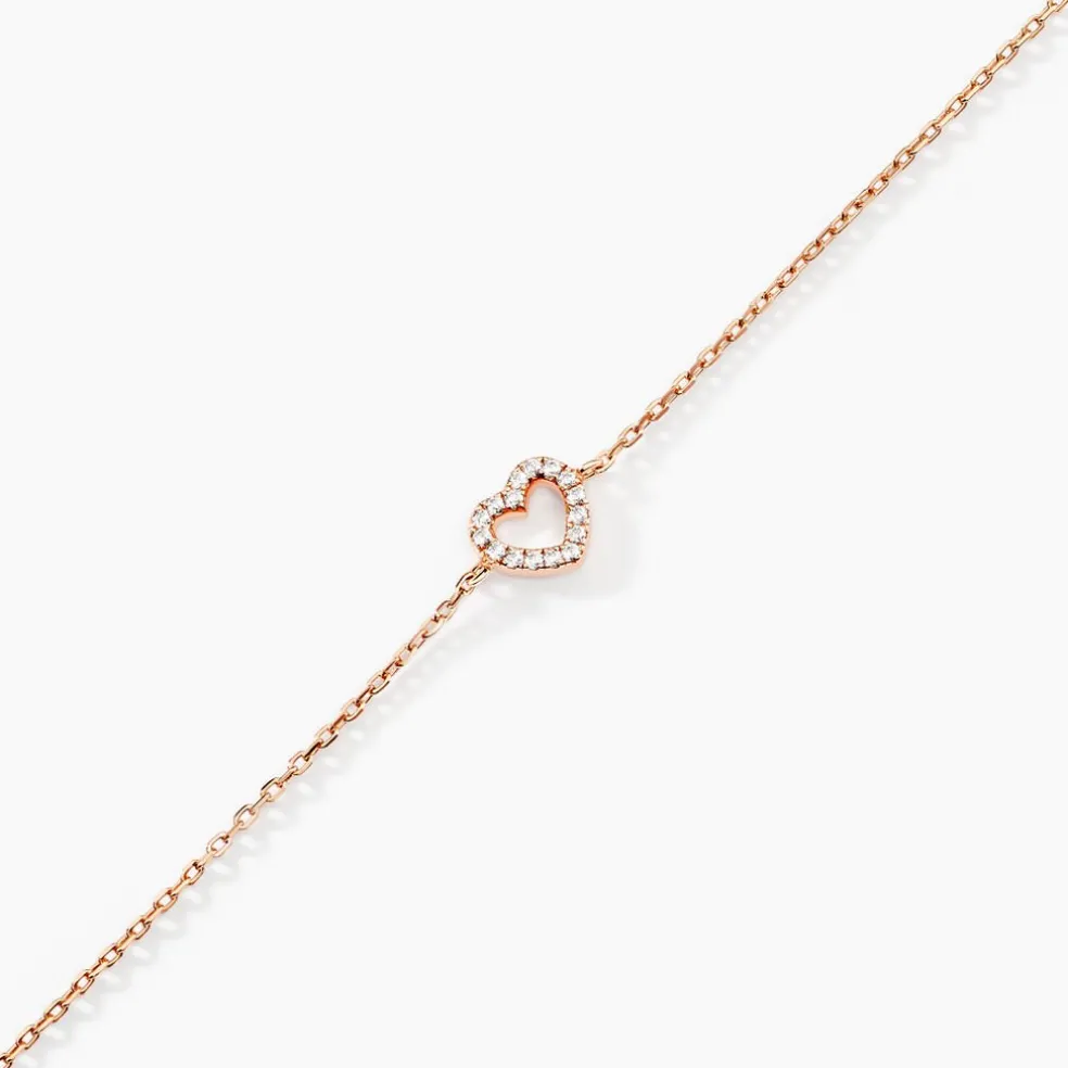 Bracelet Phanie Argent Rose Oxyde De Zirconium