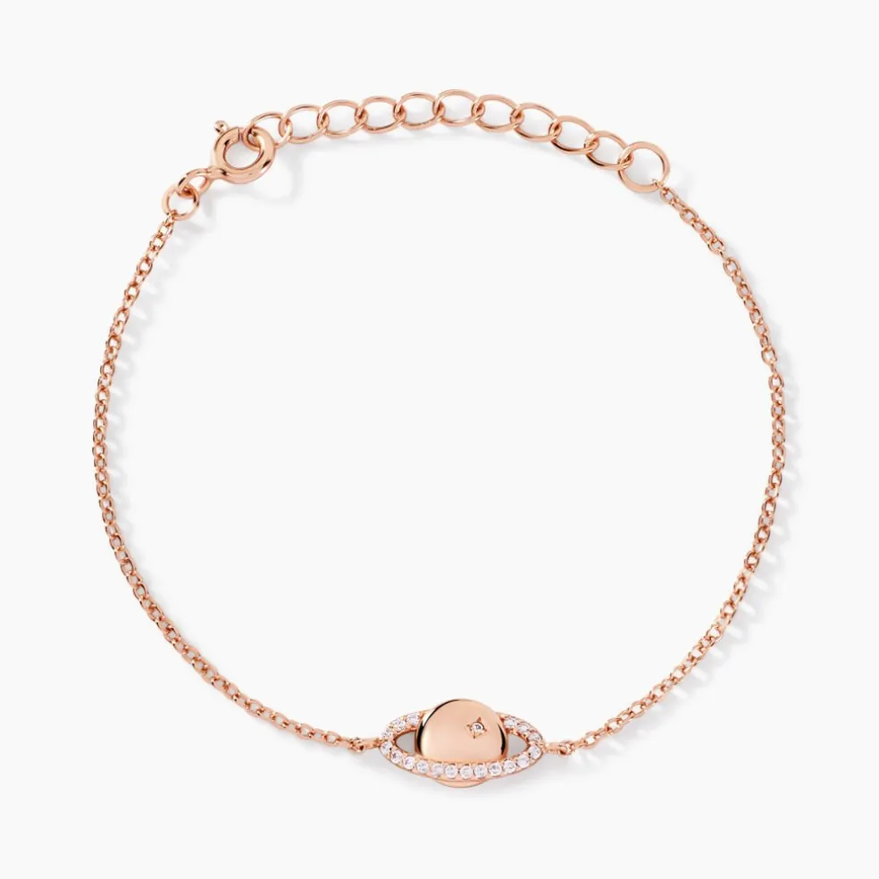 Bracelet Phibi Argent Rose Oxyde De Zirconium
