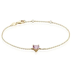 Bracelet Plaqué Or Carpantus Oxyde De Zirconium