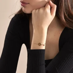 Bracelet Plaqué Or Fulvian Oxyde De Zirconium