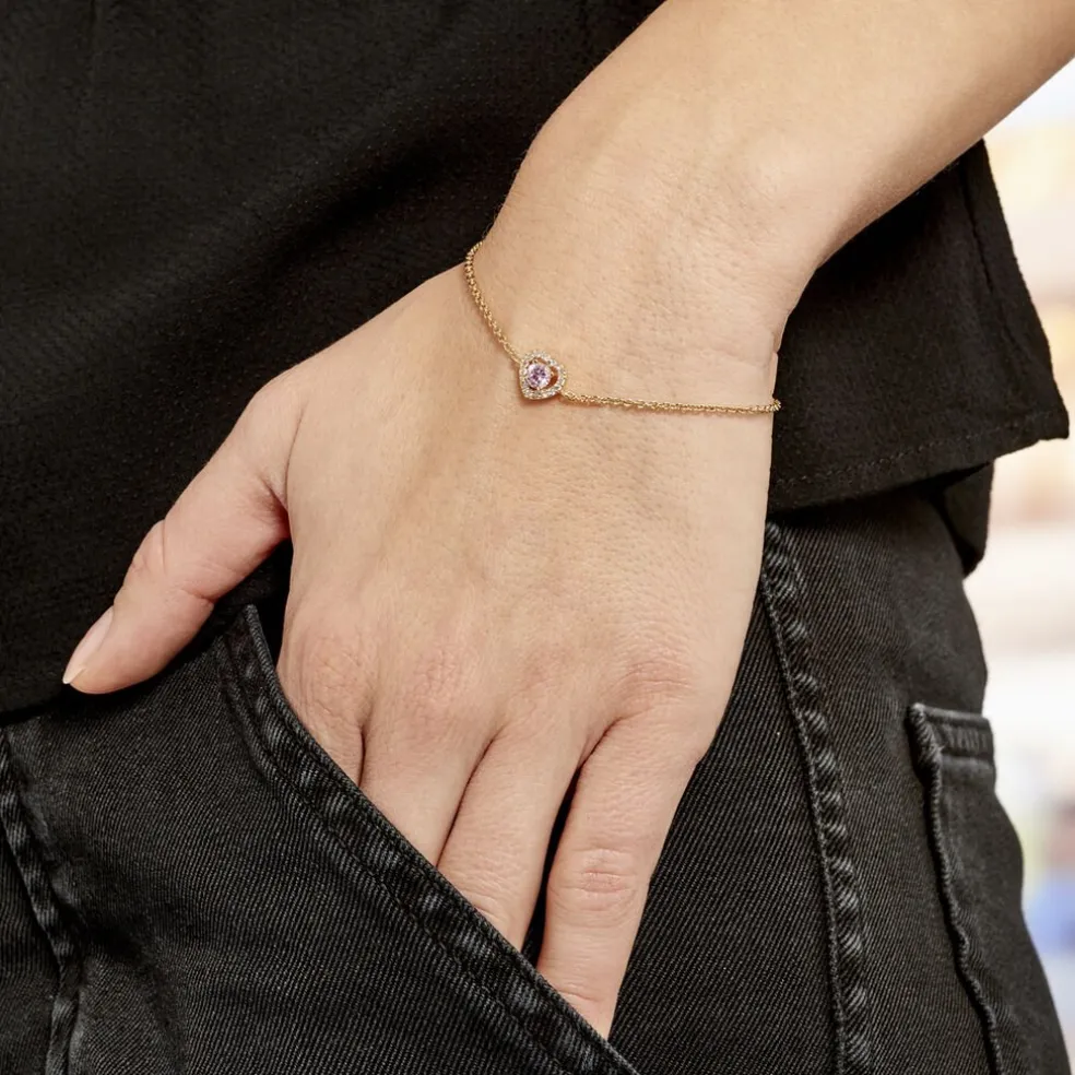 Bracelet Plaqué Or Jaune Alais Oxyde De Zirconium