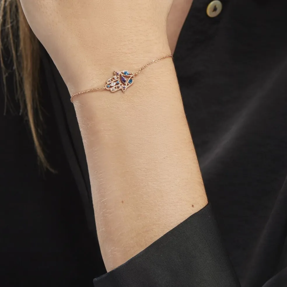 Bracelet Plaqué Or Jaune Eumelia Oxydes De Zirconium