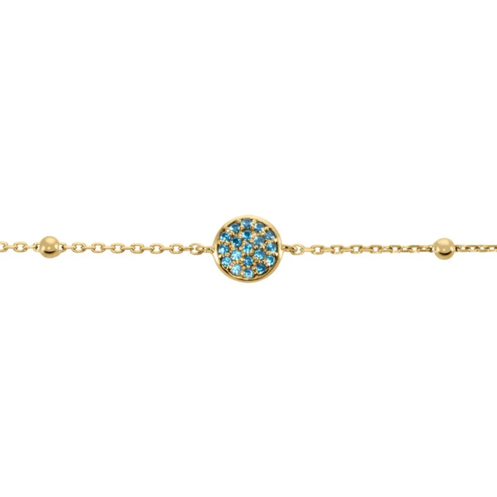 Bracelet Plaqué Or Jaune Mikayla Oxydes De Zirconium