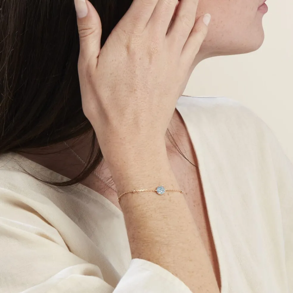 Bracelet Plaqué Or Jaune Mikayla Oxydes De Zirconium