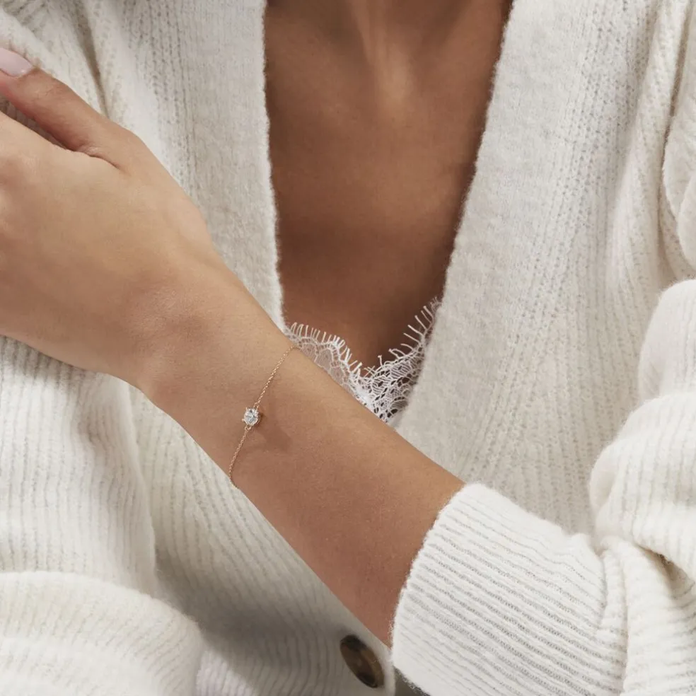 Bracelet Plaqué Or Jaune Nilay Oxyde De Zirconium