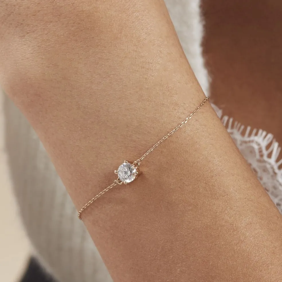 Bracelet Plaqué Or Jaune Nilay Oxyde De Zirconium