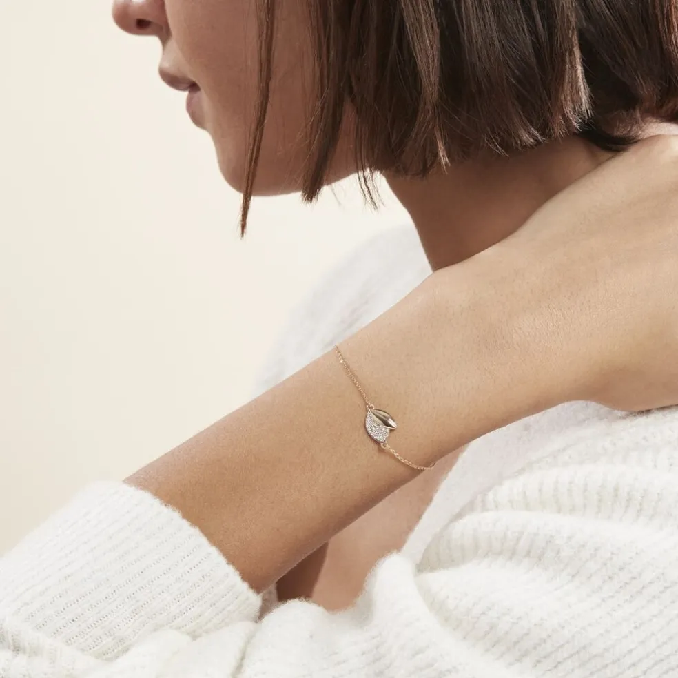 Bracelet Plaqué Or Jaune Simao Oxydes De Zirconium