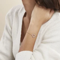 Bracelet Plaqué Or Jaune Xavia Oxydes De Zirconium