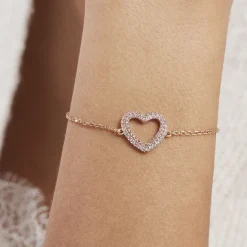 Bracelet Plaqué Or Jaune Xavia Oxydes De Zirconium