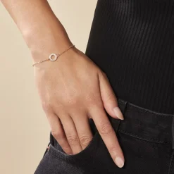 Bracelet Plaqué Or Klaar Oxydes De Zirconium